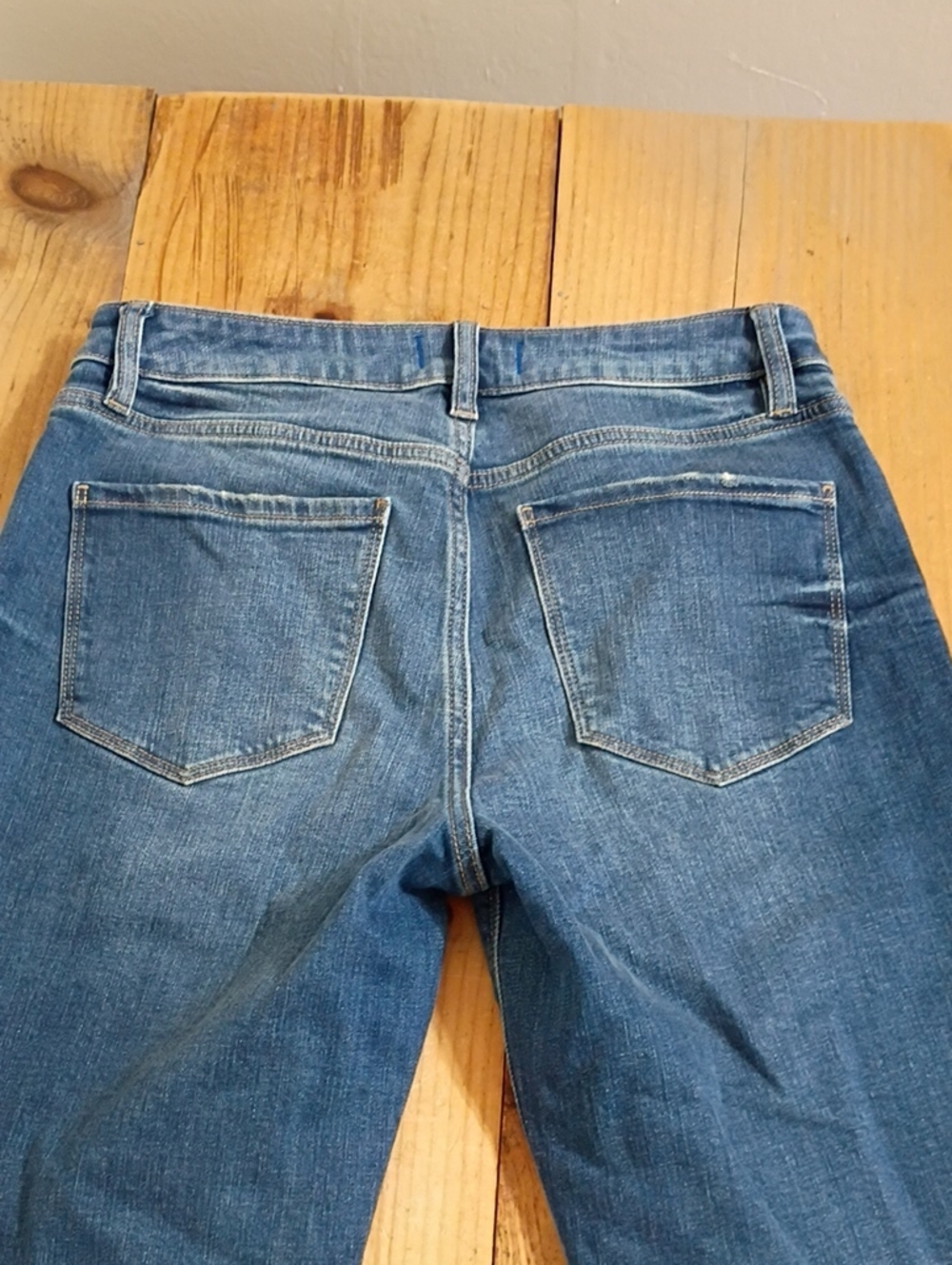 Studio Blue Mid Rise Distressed Slim Straight Leg Jeans Size 28 - Picture 7 of 8